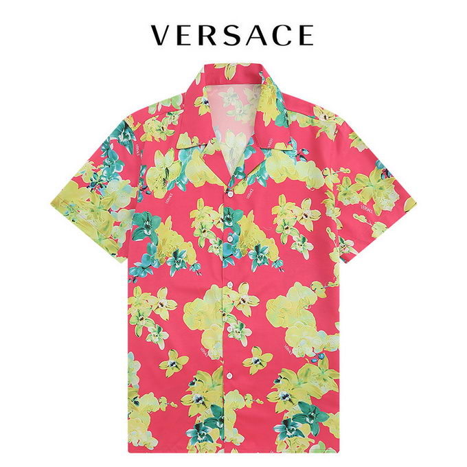 Versace Shirt Short Slv Mens ID:20230310-128